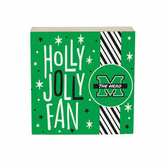 Marshall University Block, Holiday, 6x6 - Collegiate Home