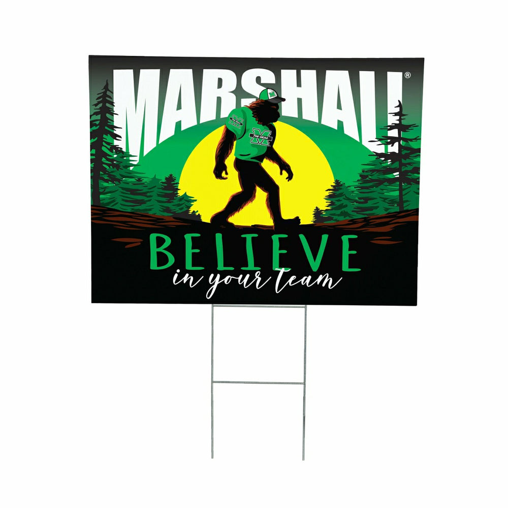 Marshall University Yard Sign, Bigfoot - Collegiate Home