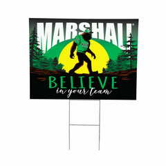 Marshall University Yard Sign, Bigfoot - Collegiate Home