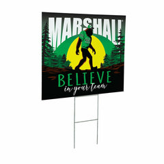 Marshall University Yard Sign, Bigfoot - Collegiate Home