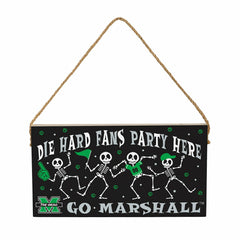 Marshall University Halloween Wood Wall Sign, 6x11 - Collegiate Home