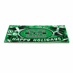 Marshall University Holiday PVC Mat, 28"x16" - Collegiate