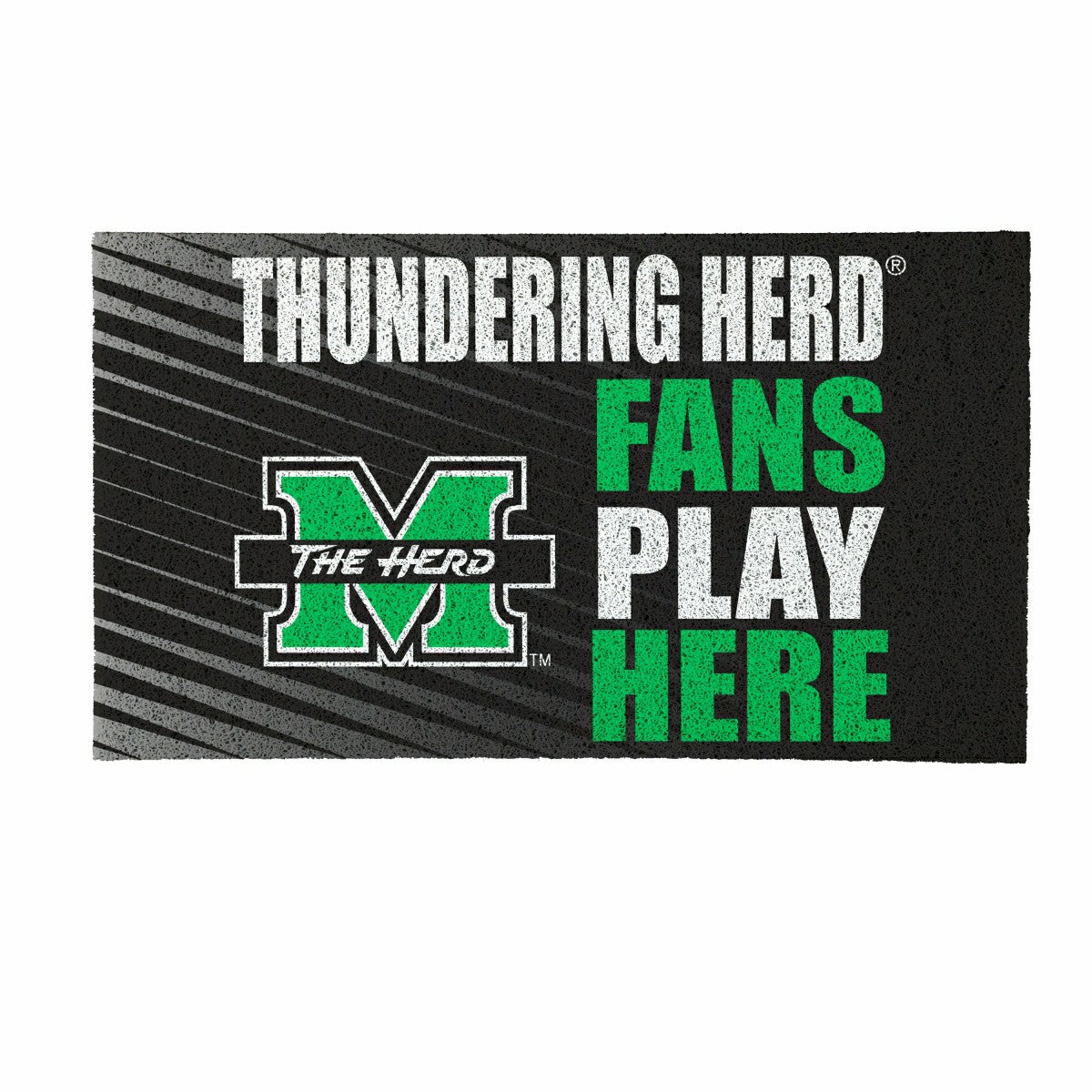 Marshall University Fan Mat, 28"x16" - Collegiate