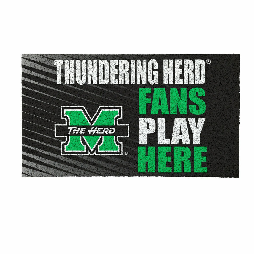 Marshall University Fan Mat, 28"x16" - Collegiate