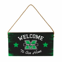 Marshall University Wood Wall Sign, 6x11 - Collegiate Home
