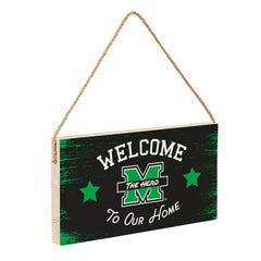 Marshall University Wood Wall Sign, 6x11 - Collegiate Home