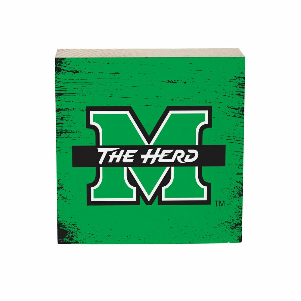 Marshall University Plock, Down Home Fans, 6x6 - Collegiate Home