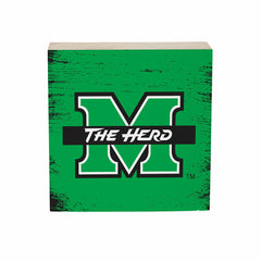 Marshall University Plock, Down Home Fans, 6x6 - Collegiate Home