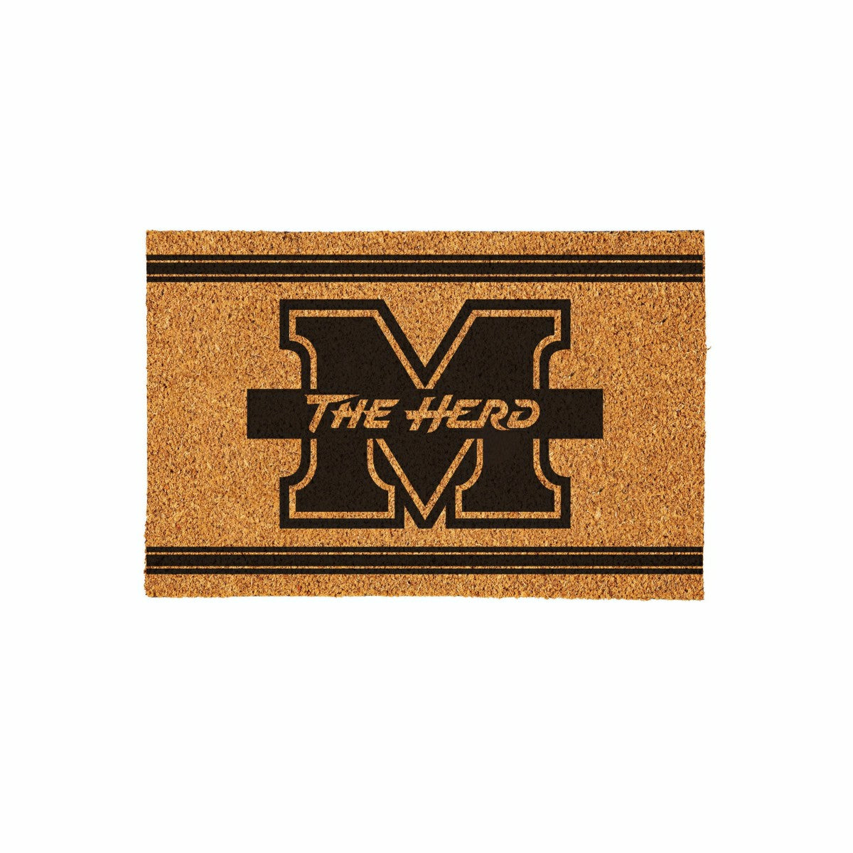 Marshall University Large One Color Coir Mat, 36"x24" - Collegiate