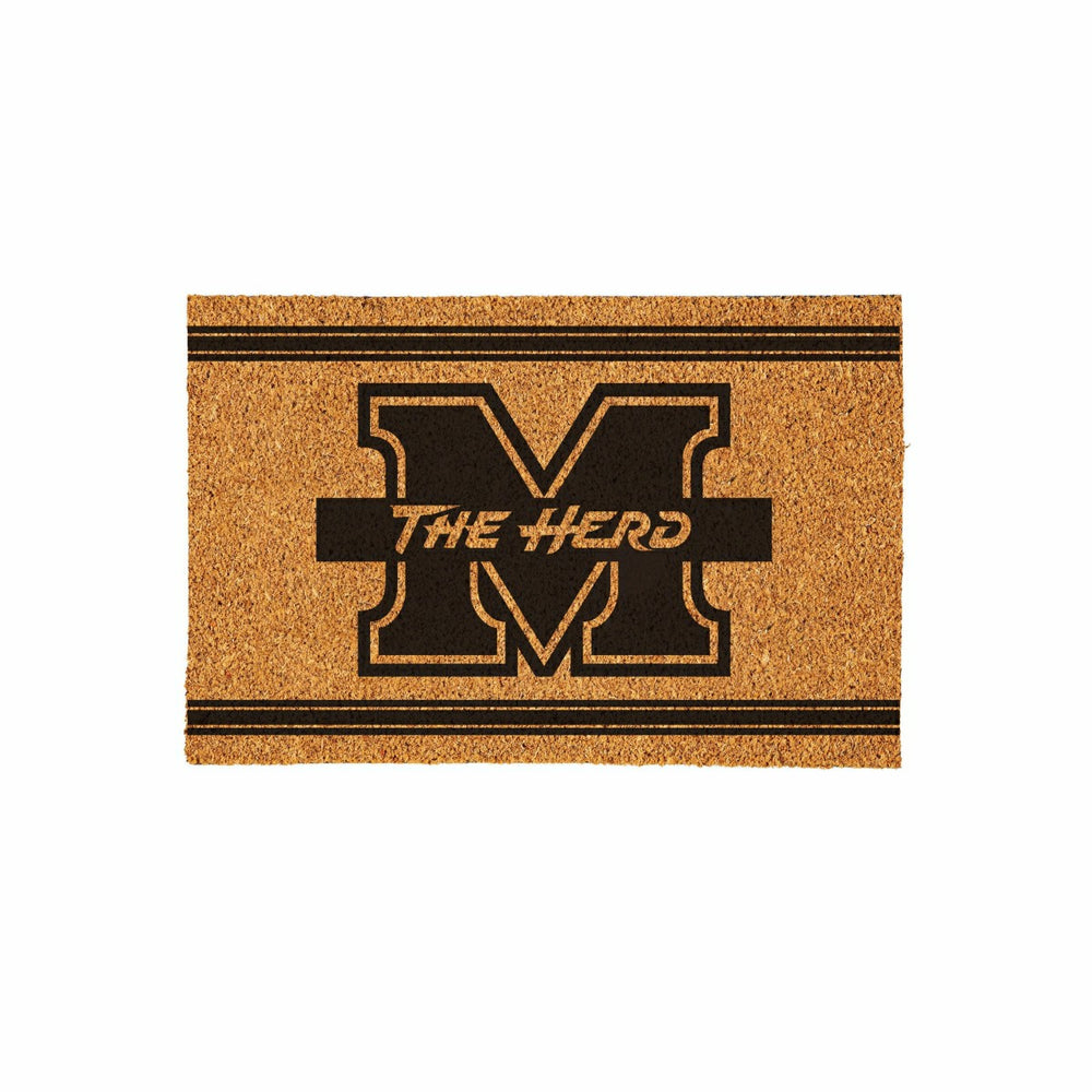 Marshall University Large One Color Coir Mat, 36"x24" - Collegiate