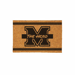 Marshall University Large One Color Coir Mat, 36"x24" - Collegiate