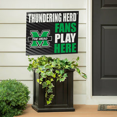 Marshall University Coroplast Yard Sign "Fans Play Here" - Collegiate Home