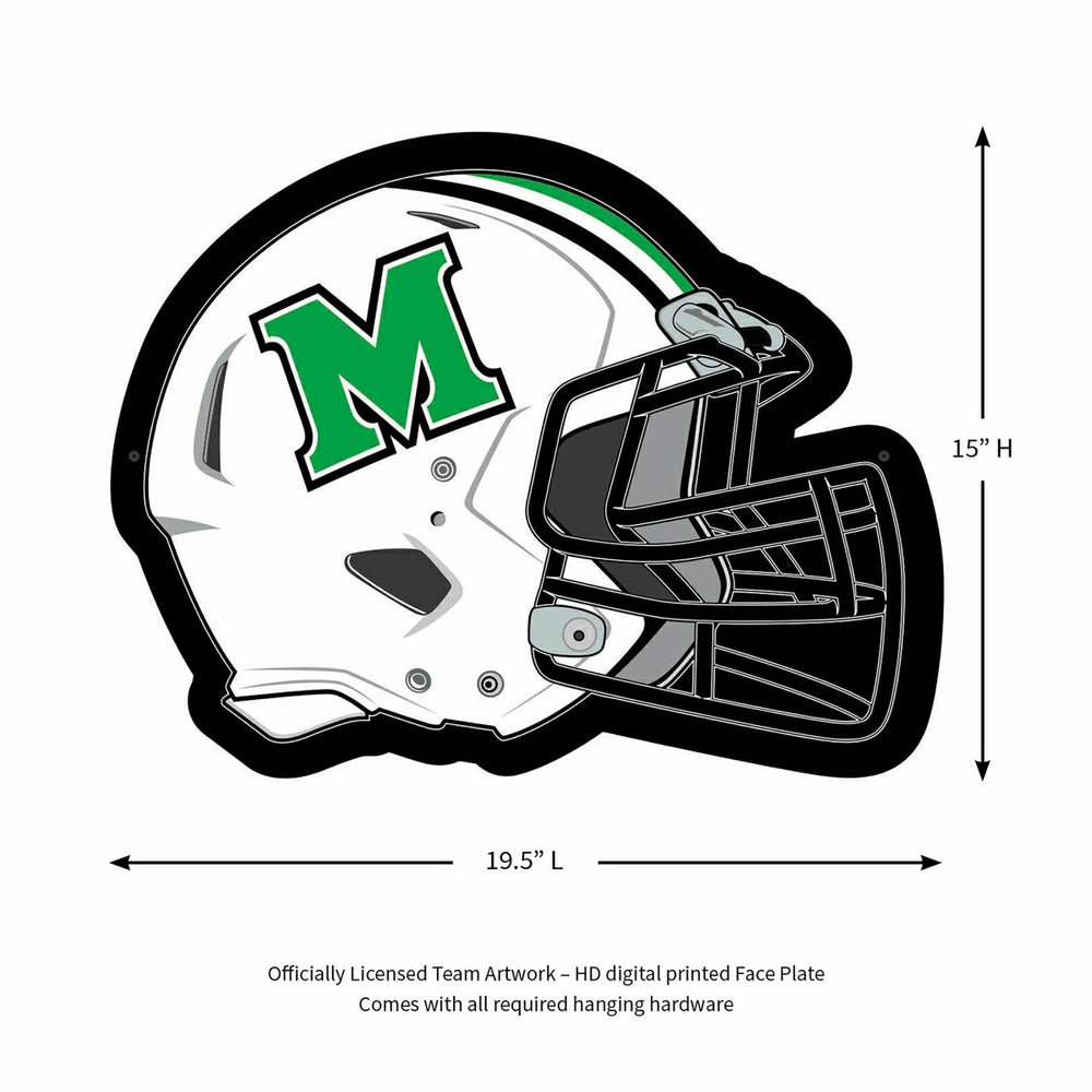 LED Wall Decor, Helmet, Marshall University - Collegiate Home