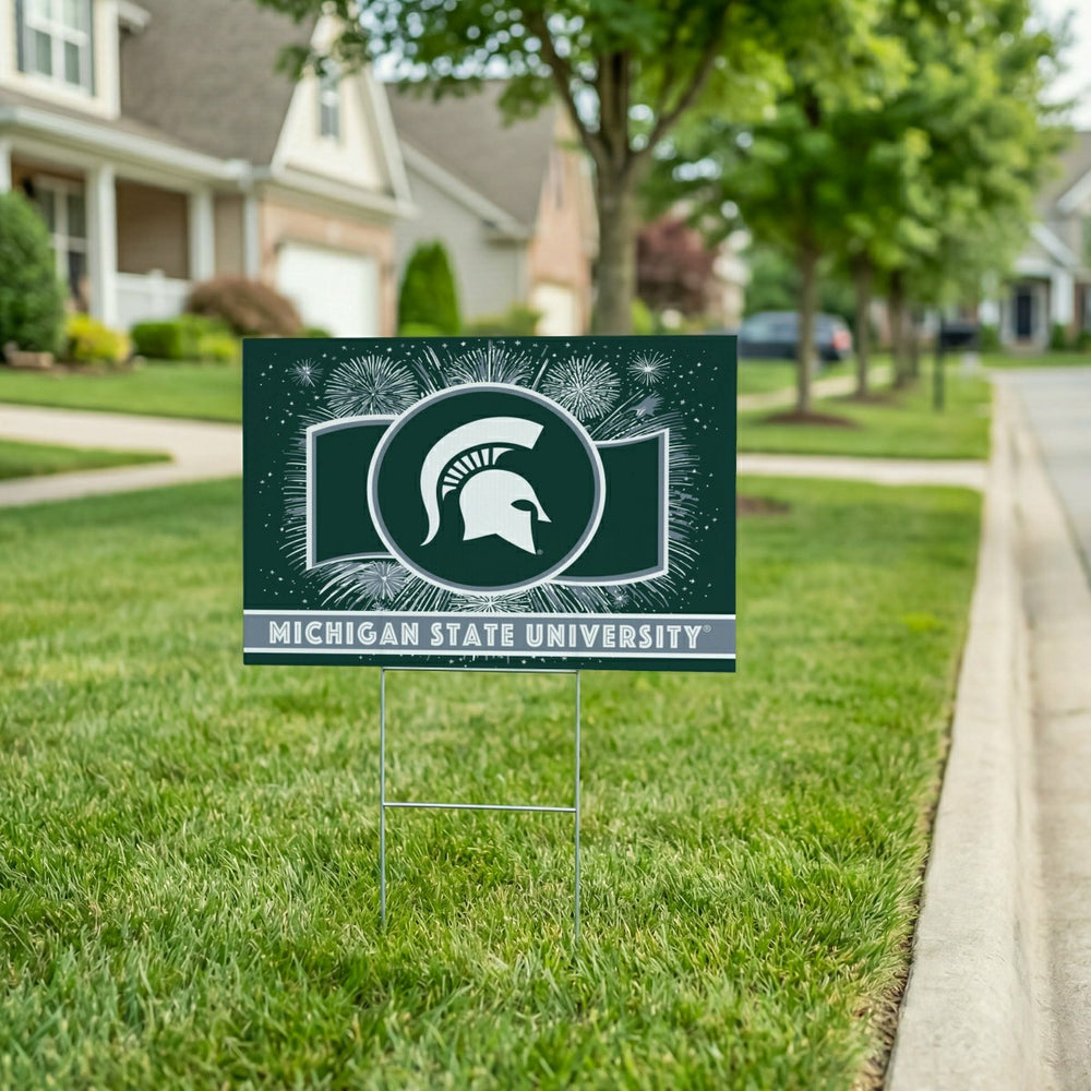 Michigan State University Yard Sign, Patriotic - Collegiate Home
