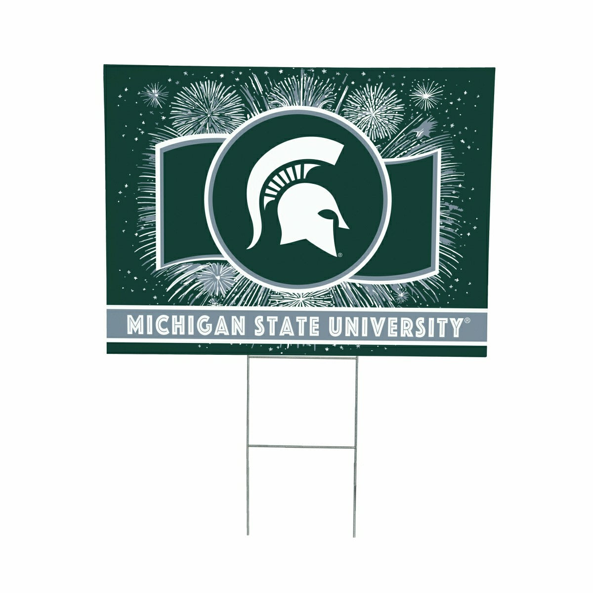 Michigan State University Yard Sign, Patriotic - Collegiate Home