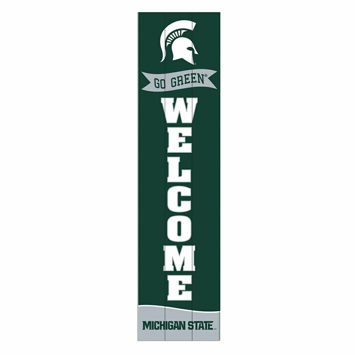 Michigan State University Large Single Sided Leaner, 46" - Collegiate Home