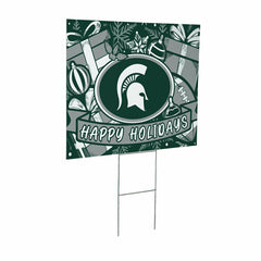 Michigan State University Yard Sign, Holiday - Collegiate Home