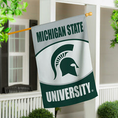 Michigan State University Suede Flag, House - Collegiate Home