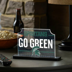 Michigan State University College Rectangle Desklite LED Decor - Collegiate Home
