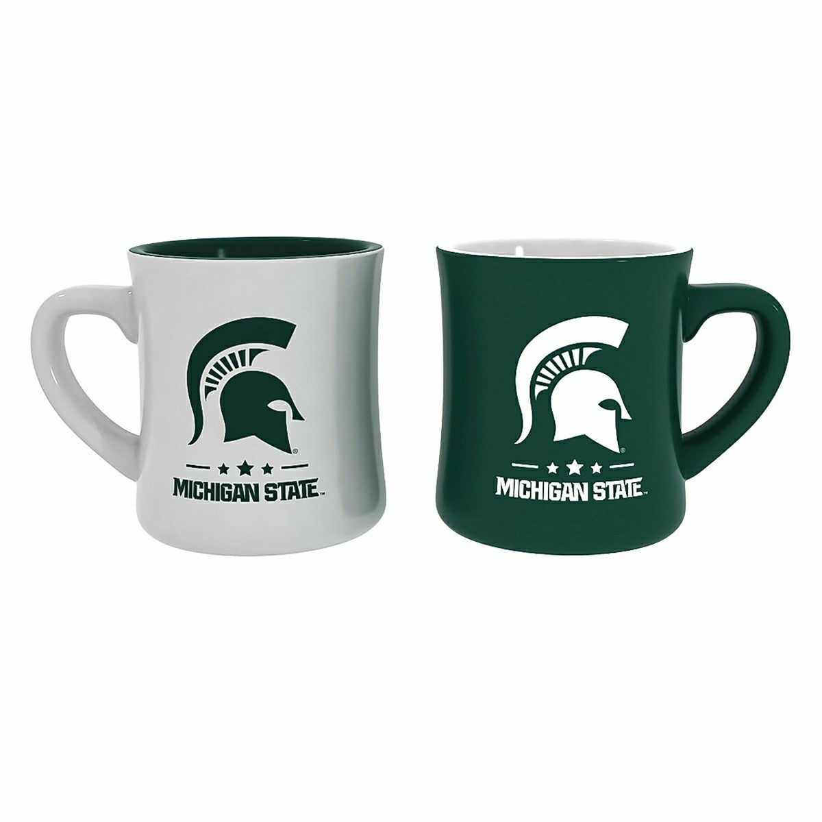 Michigan State University 10oz Ceramic Cup Set, 2pc - Collegiate Home