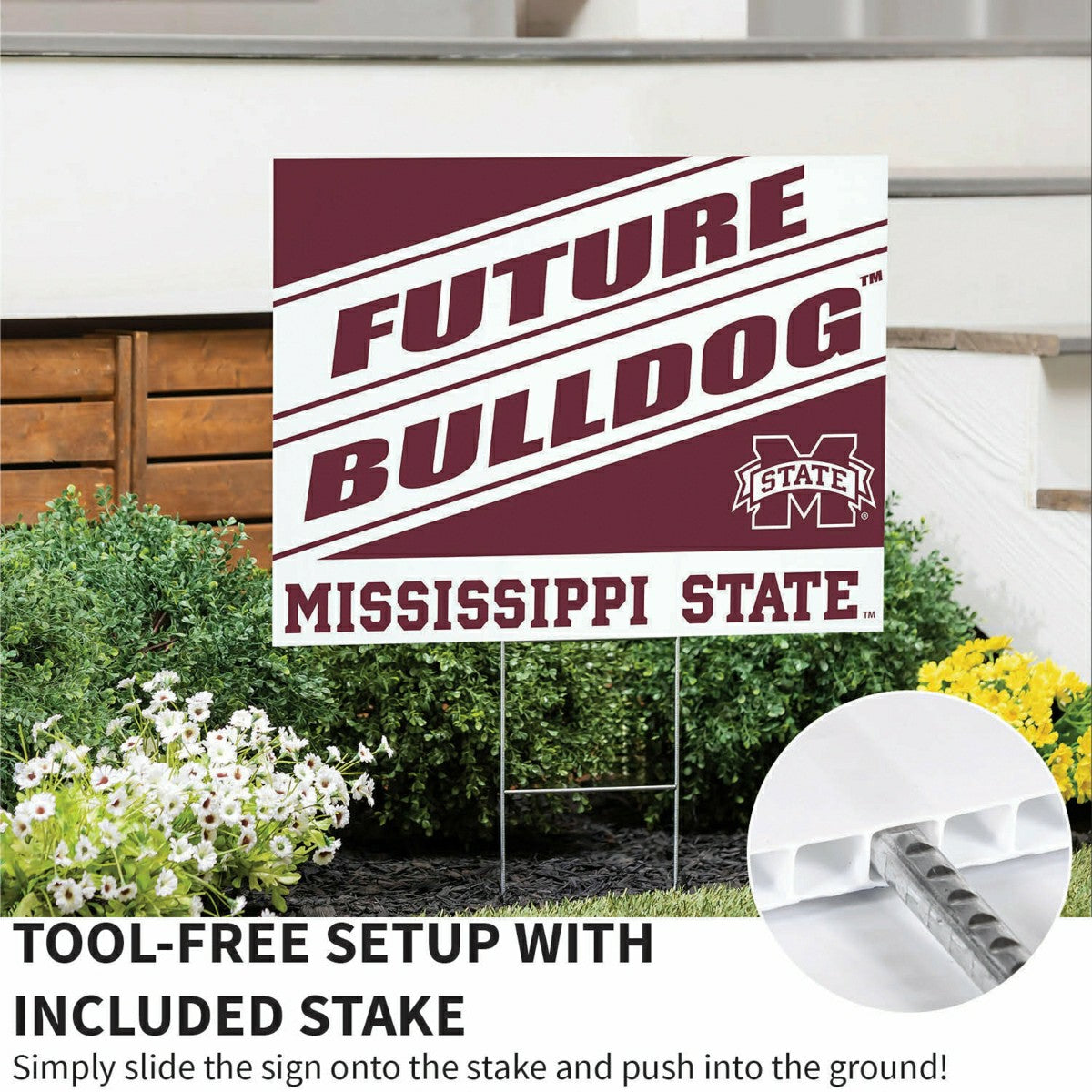 Mississippi State University Coroplast Yard Sign, Future Student - Collegiate Home