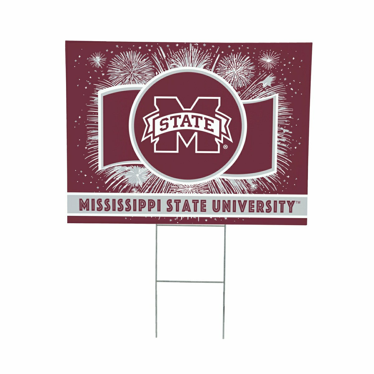 Mississippi State University Coroplast Yard Sign, Patriotic - Collegiate Home