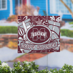 Mississippi State University Yard Sign, Holiday - Collegiate Home