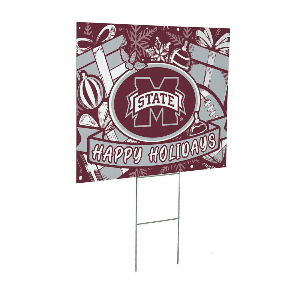 Mississippi State University Yard Sign, Holiday - Collegiate Home