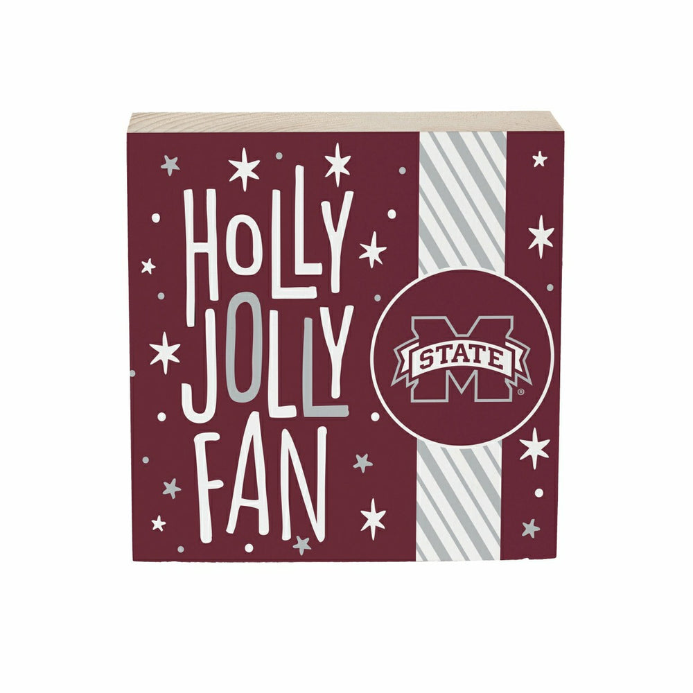 Mississippi State University Block, Holiday, 6x6 - Collegiate Home