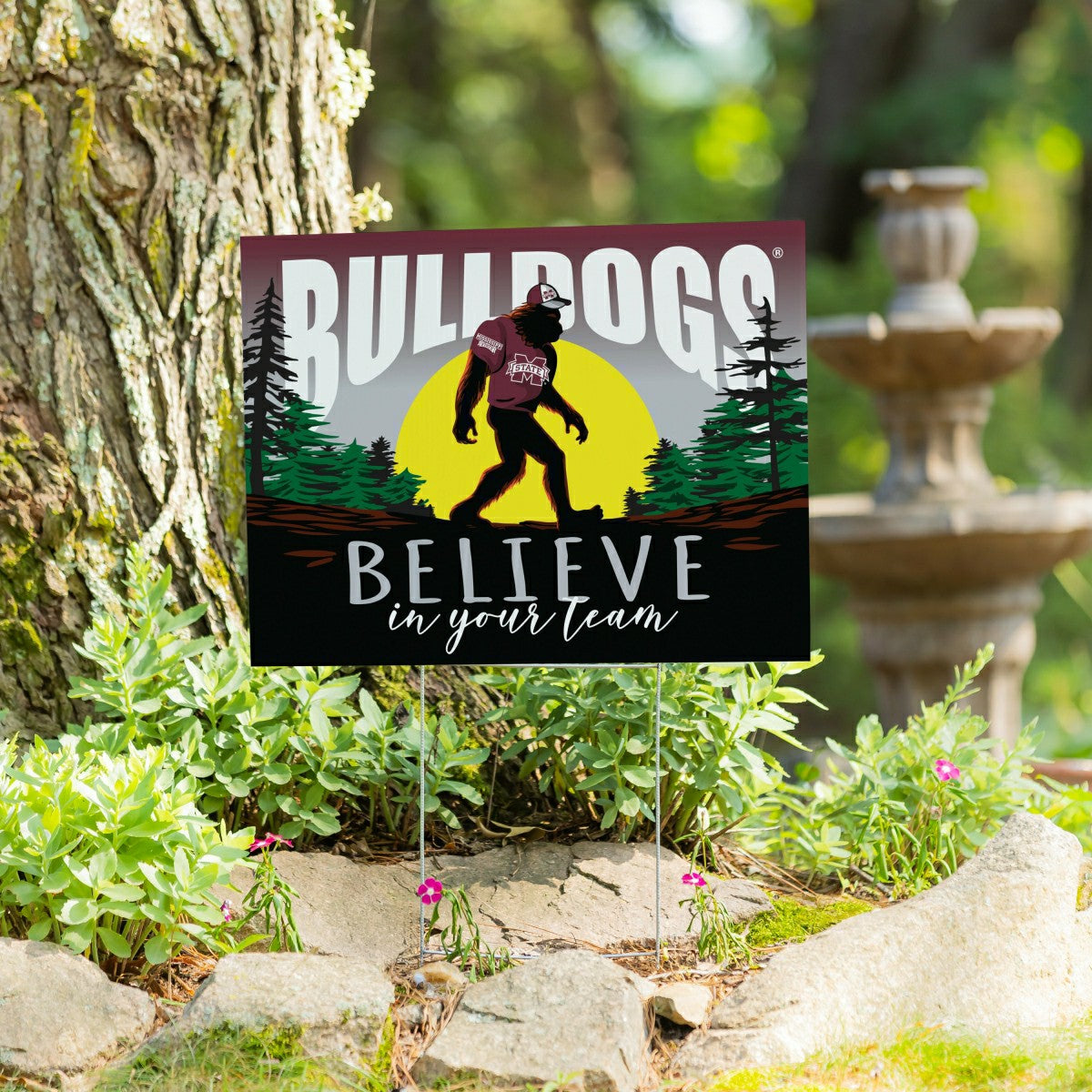 Mississippi State University Coroplast Yard Sign, Bigfoot - Collegiate Home