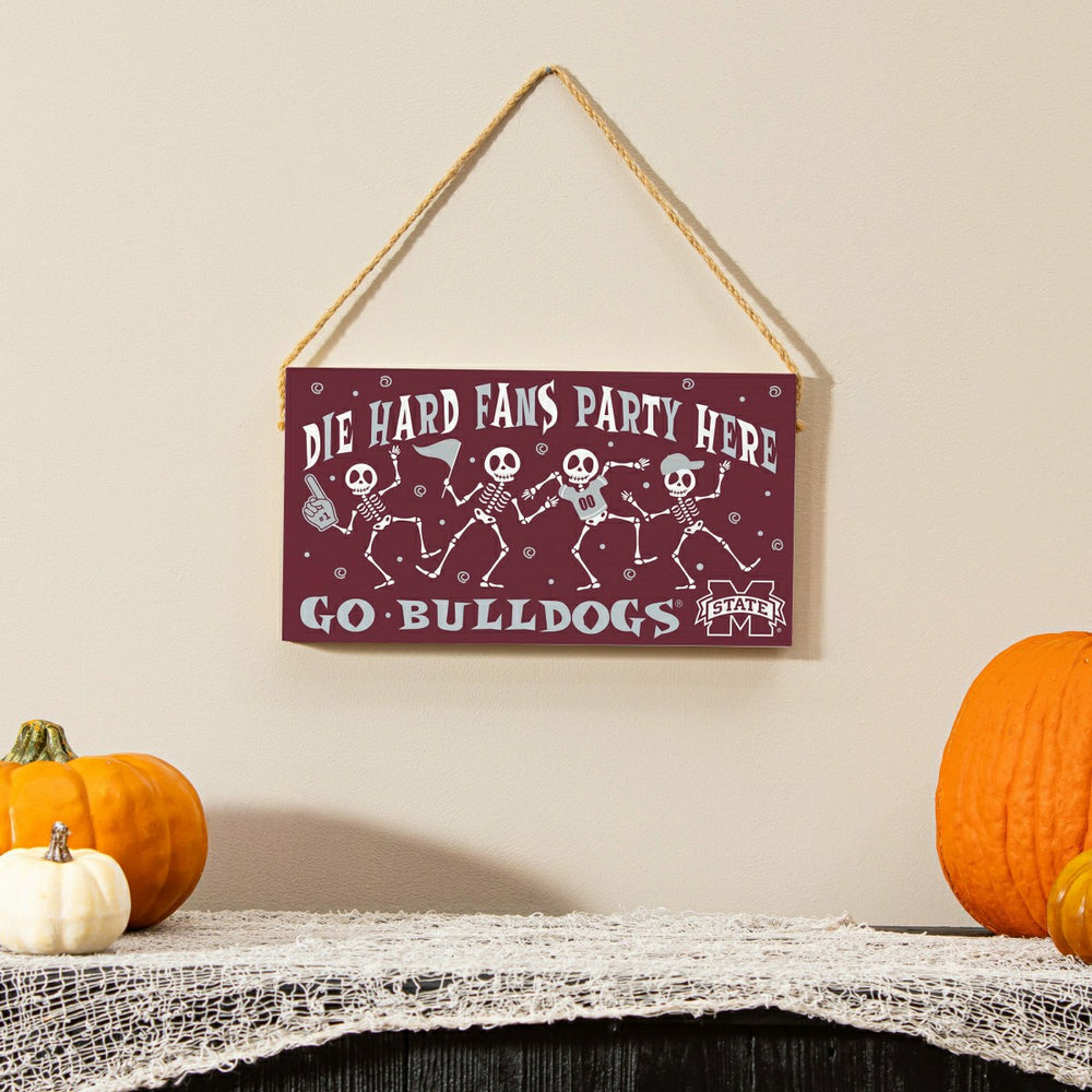 Mississippi State University Halloween Wood Wall Sign, 6x11 - Collegiate Home