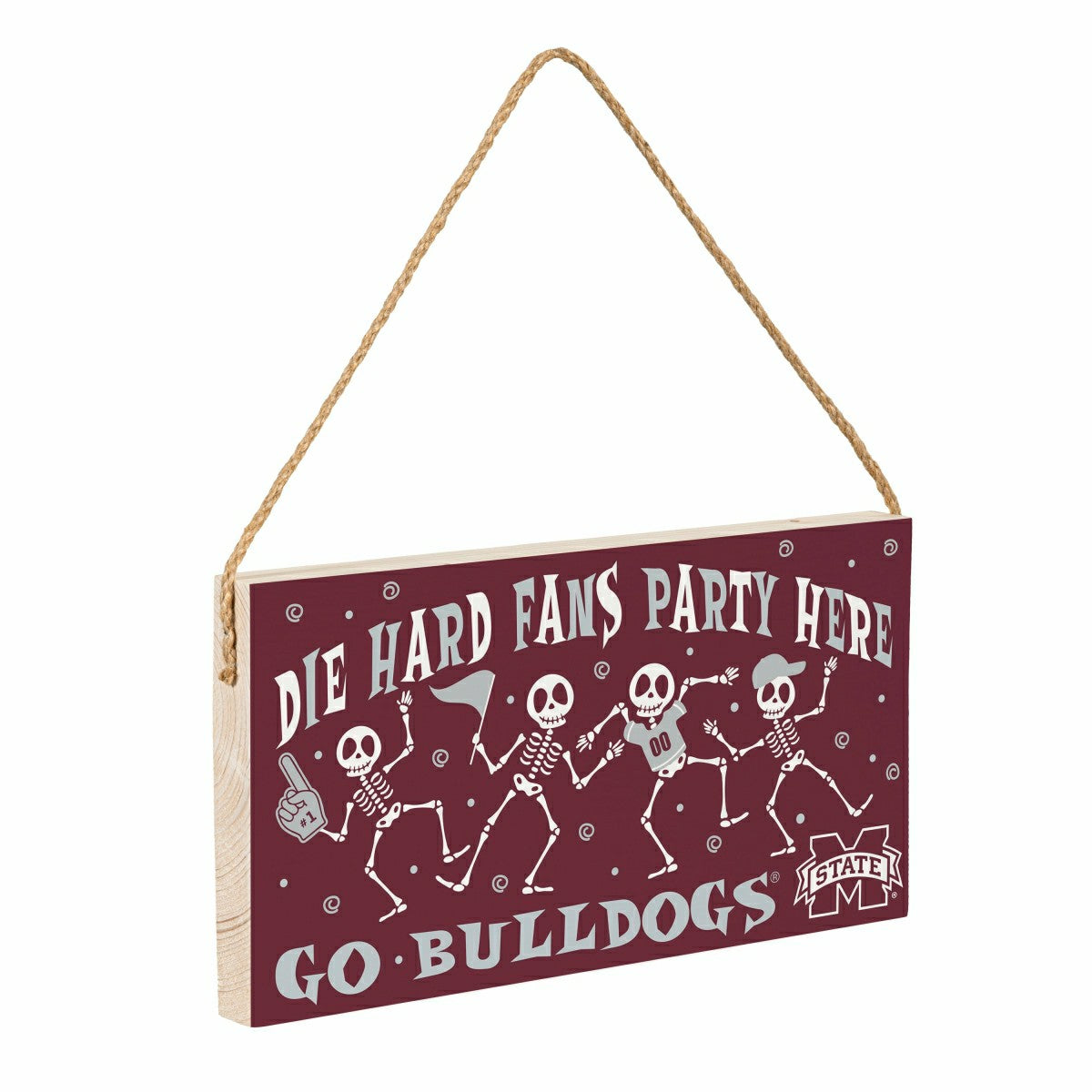 Mississippi State University Halloween Wood Wall Sign, 6x11 - Collegiate Home