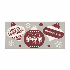 Mississippi State University Holiday Flocked Coir Sassafras Switch Mat - Collegiate