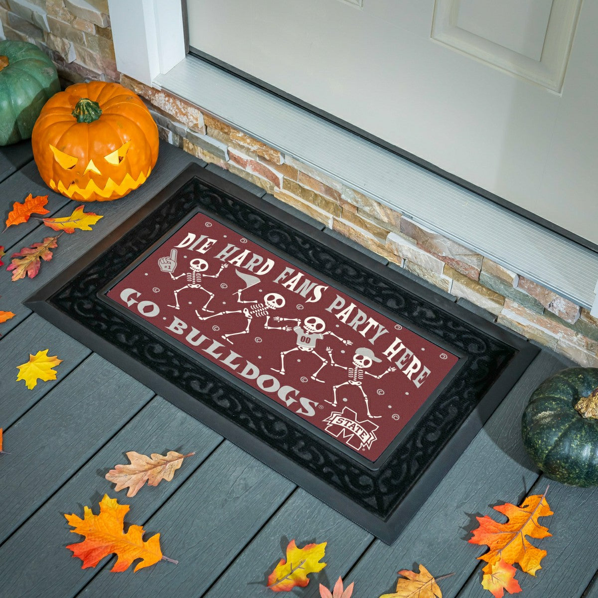 Mississippi State University Flocked Coir Halloween Sassafras Switch M - Collegiate