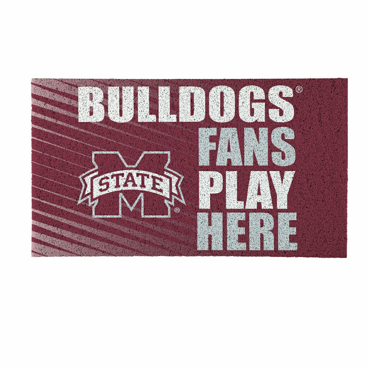 Mississippi State University Fan Mat, 28"x16" - Collegiate