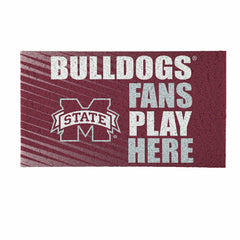 Mississippi State University Fan Mat, 28"x16" - Collegiate