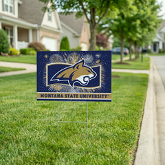 Montana State University Yard Sign, Patriotic - Collegiate Home