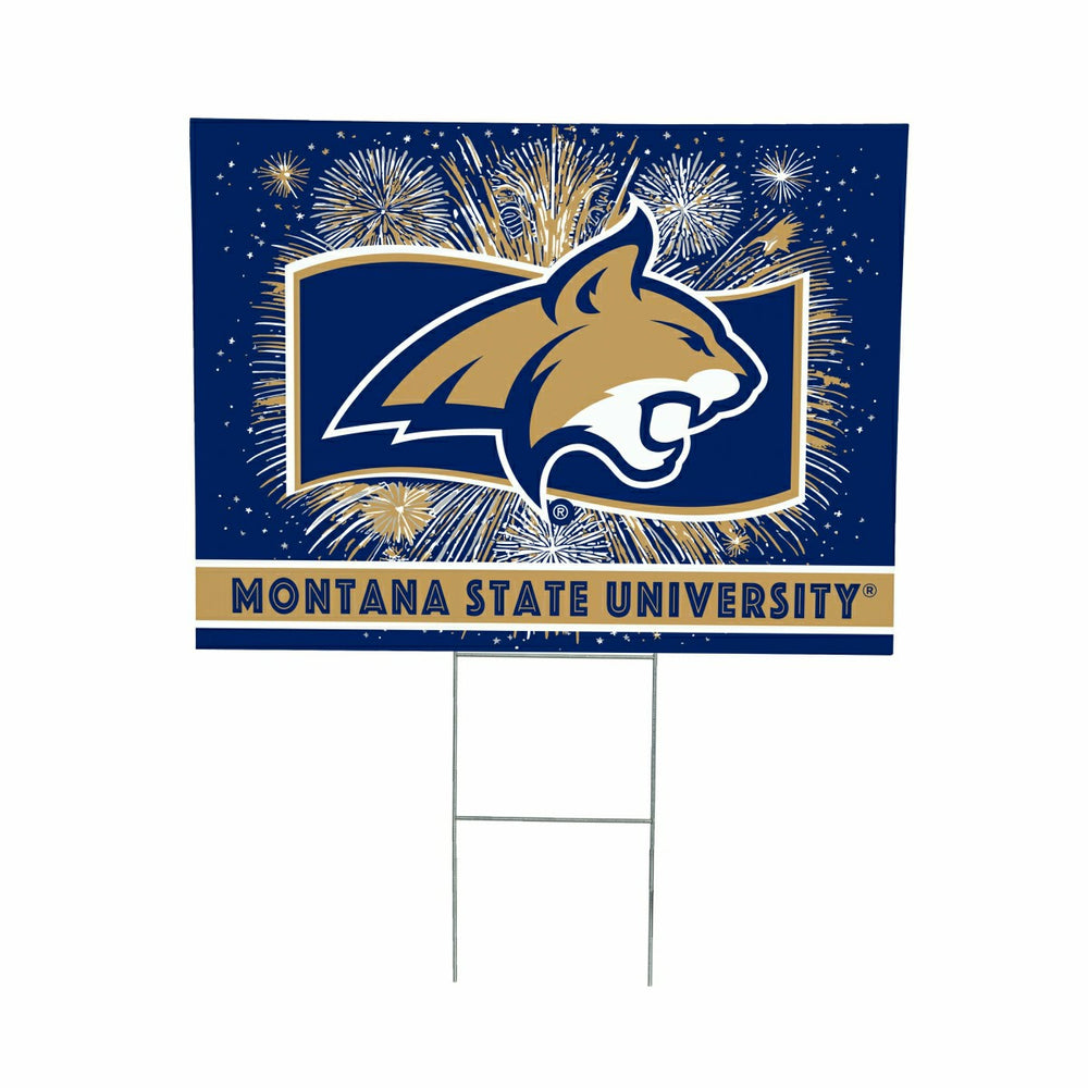 Montana State University Yard Sign, Patriotic - Collegiate Home