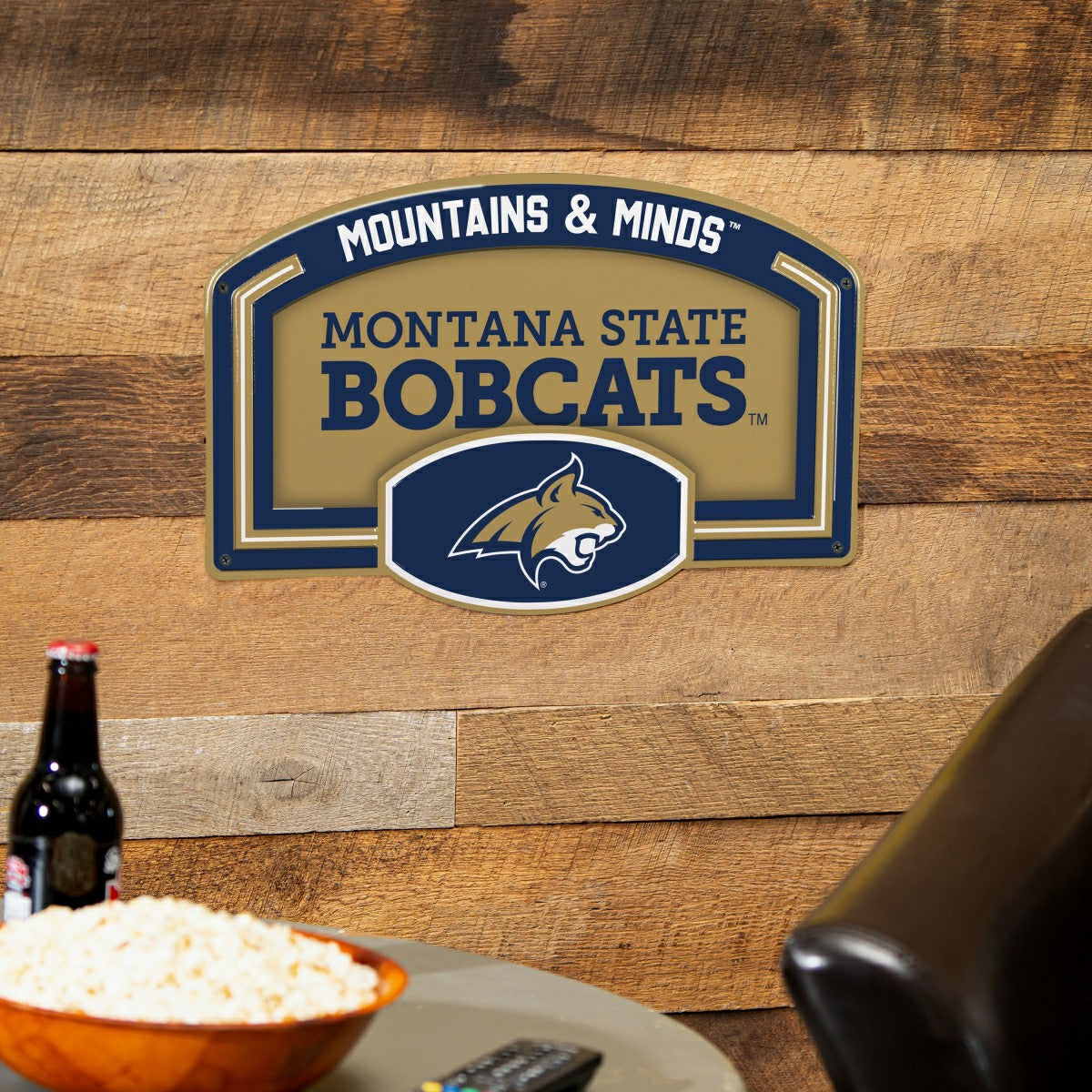 Montana State University USA Embossed Steel Wall Sign, 11" x 17" - Collegiate Home