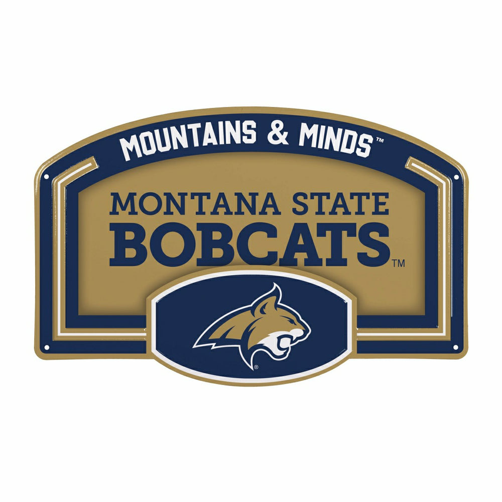 Montana State University USA Embossed Steel Wall Sign, 11" x 17" - Collegiate Home