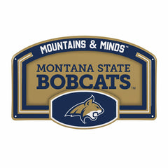 Montana State University USA Embossed Steel Wall Sign, 11" x 17" - Collegiate Home