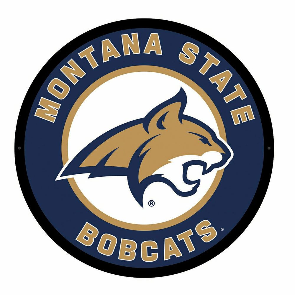 LED Wall Decor, Round, Montana State University - Collegiate Home
