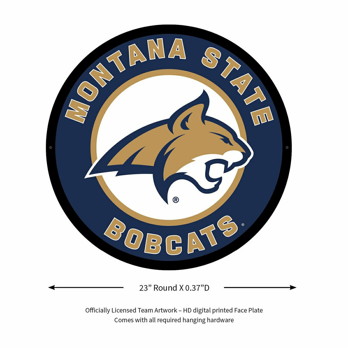 LED Wall Decor, Round, Montana State University - Collegiate Home