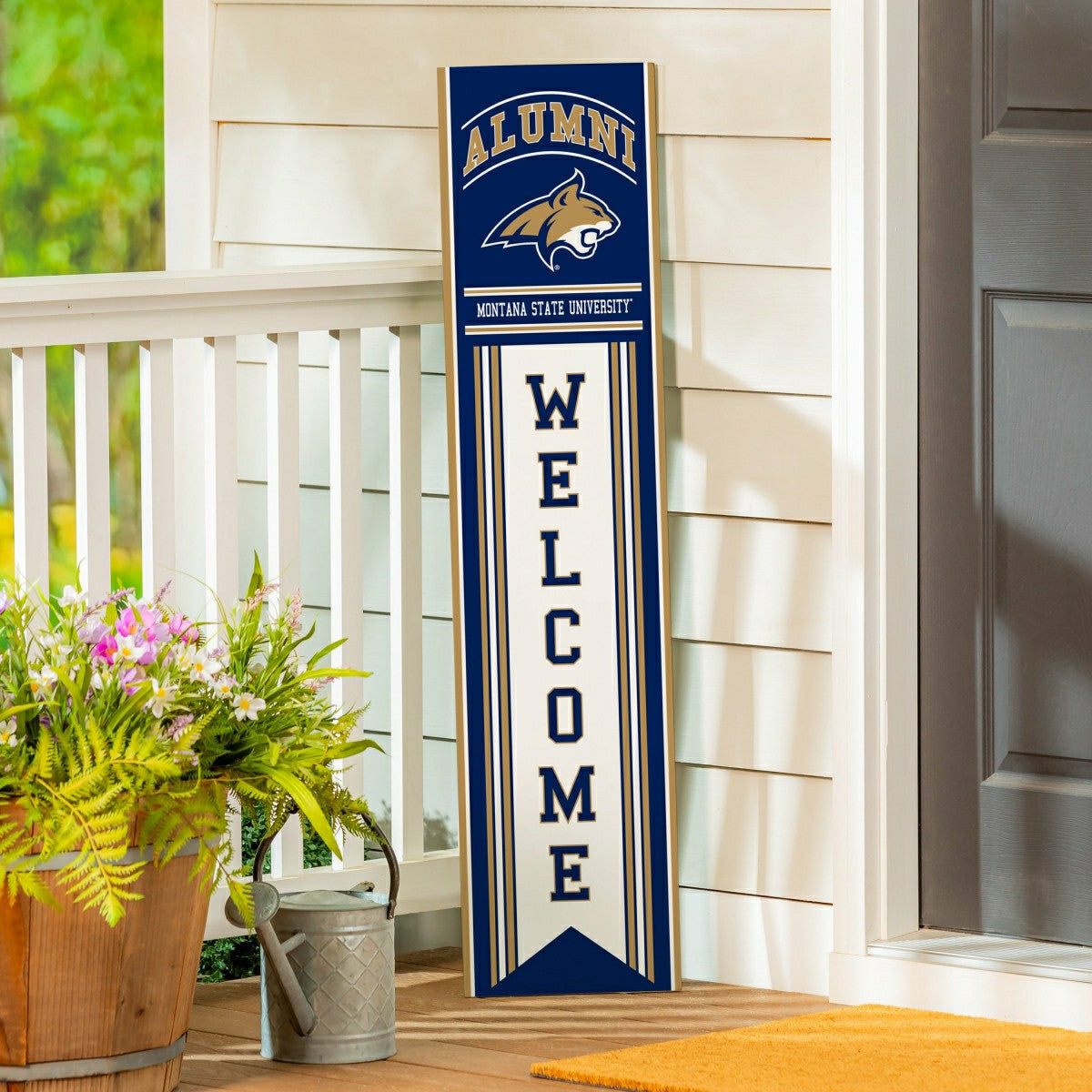 Montana State University Alumni Single Sided Large Leaner, 46" - Collegiate Home