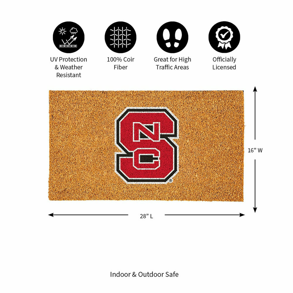 Coir Mat, 16"x28", North Carolina State University - Collegiate
