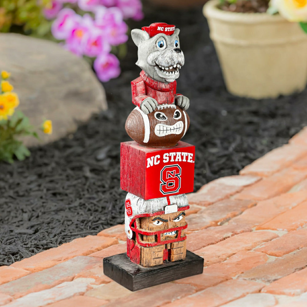 North Carolina State Wolfpack Tiki Team Totem Garden Statue - Collegiate Home