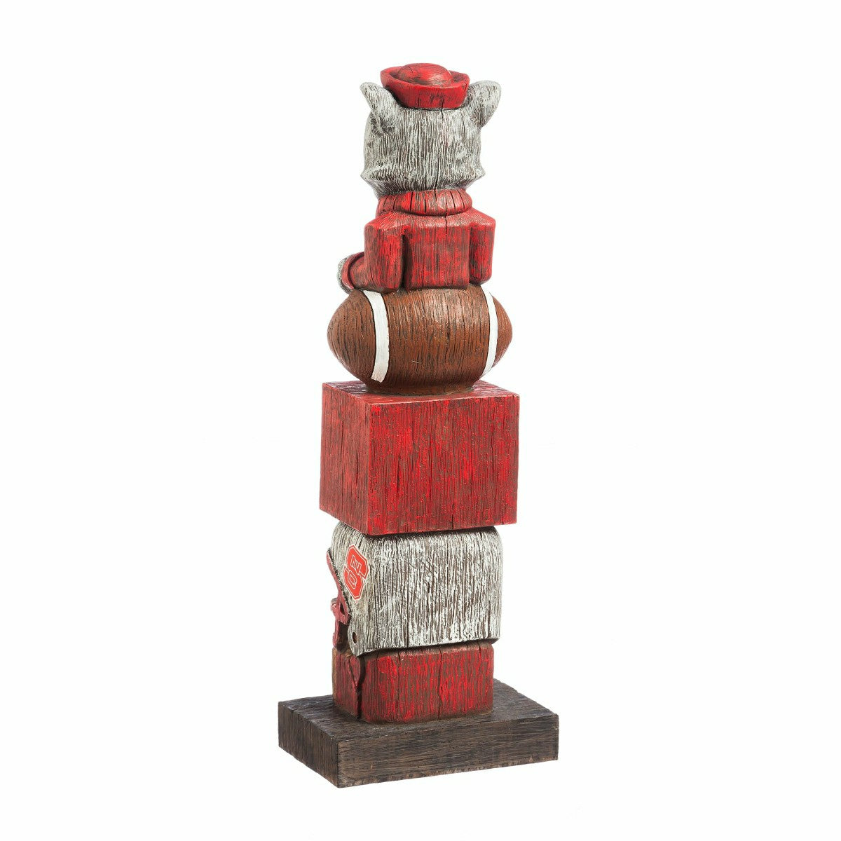 North Carolina State Wolfpack Tiki Team Totem Garden Statue - Collegiate Home