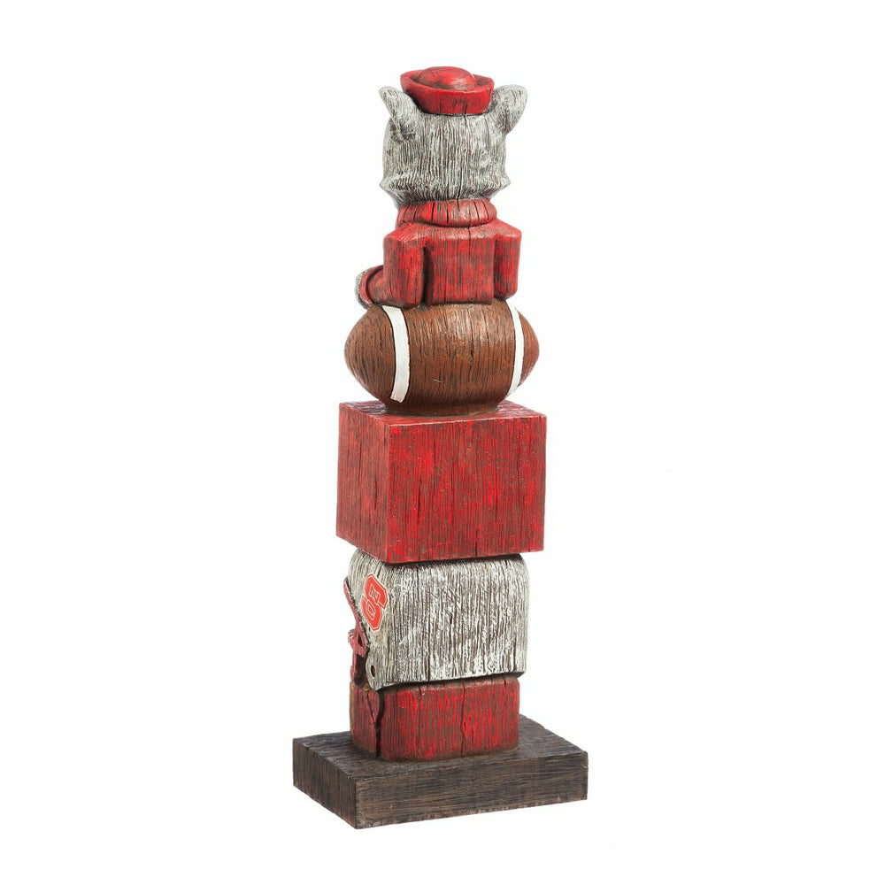North Carolina State Wolfpack Tiki Team Totem Garden Statue - Collegiate Home