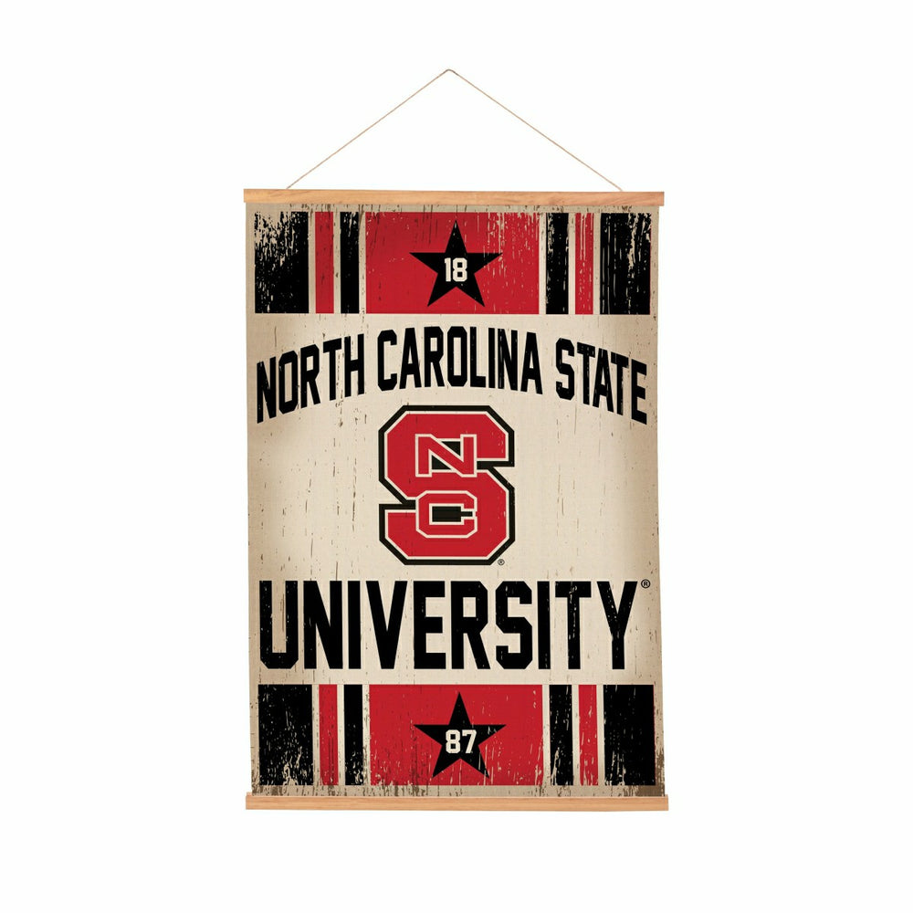 North Carolina State University, Canvas Wall Tapestry, Medium, 36x24 - Collegiate Home
