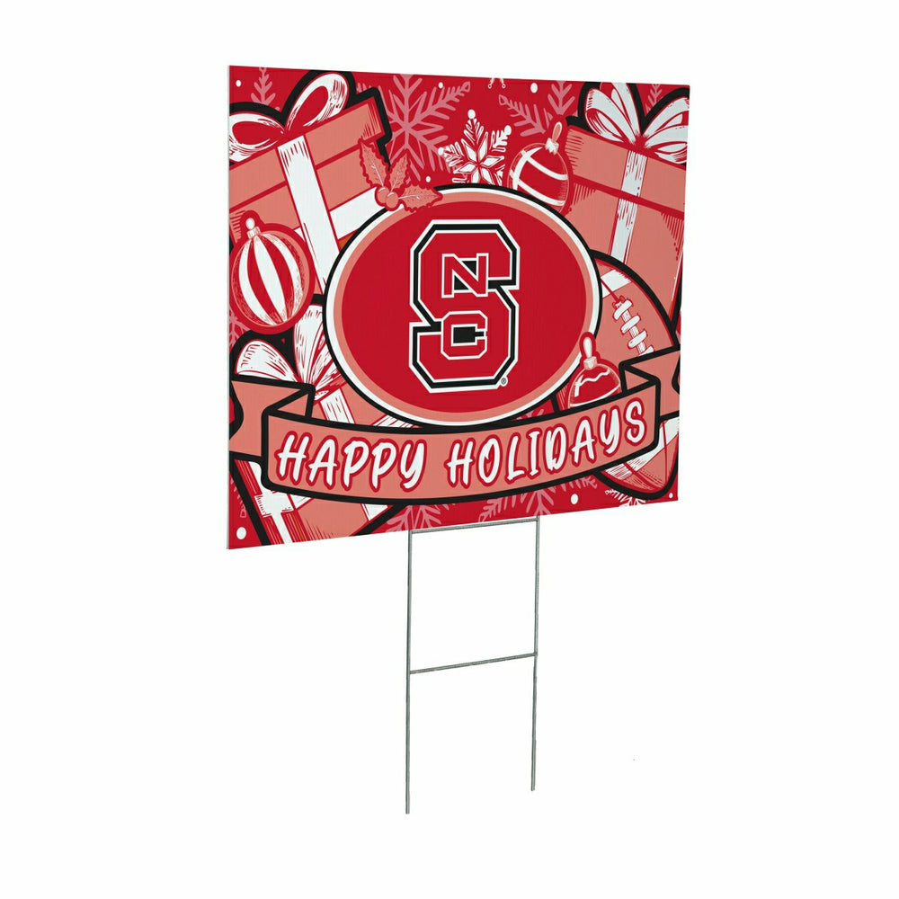 North Carolina State University Yard Sign, Holiday - Collegiate Home